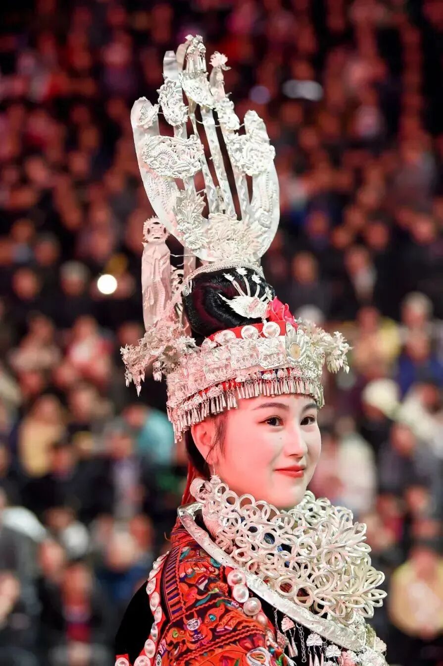Miao silver headdress